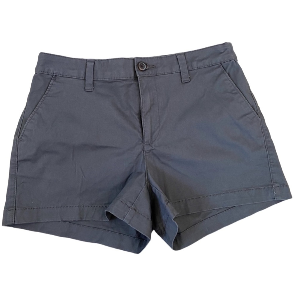 Women’s A New Day Grey MIDI Chino Shorts Stretch Elastizado Size 4